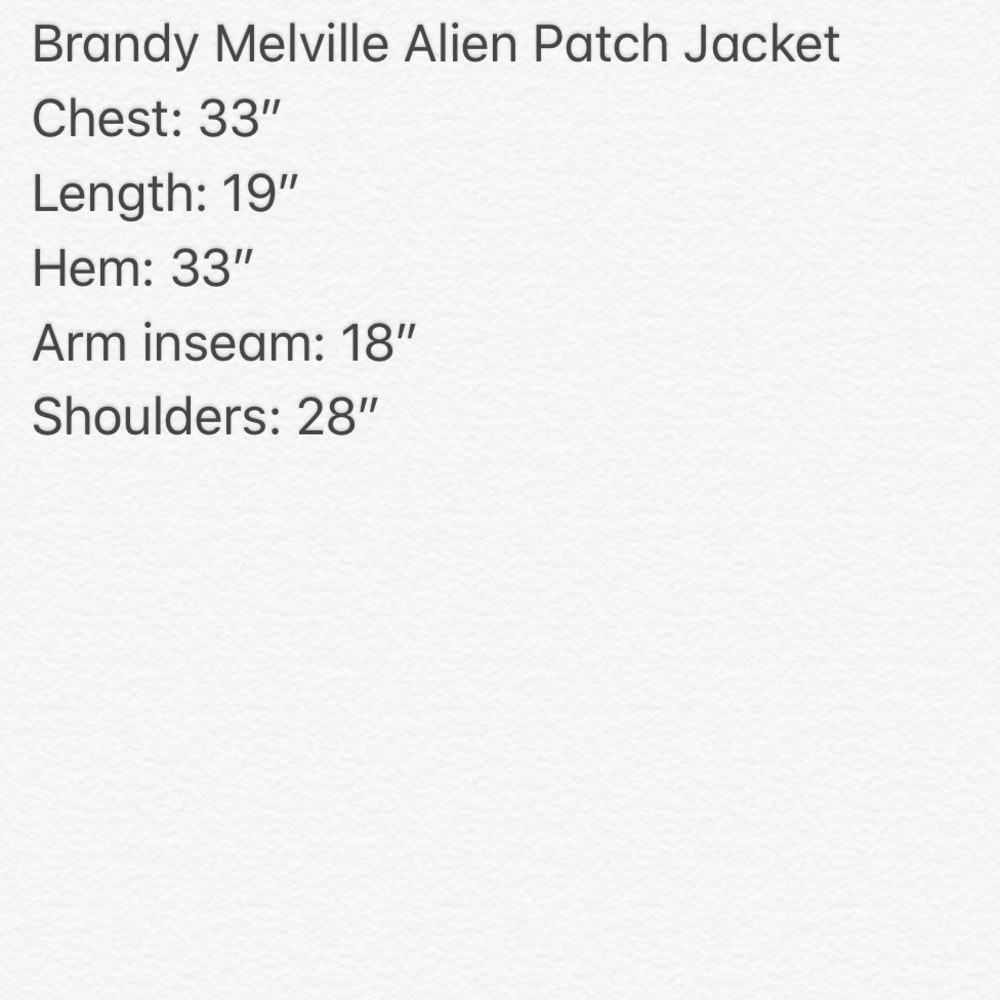 Brandy Melville Jean Denim Distressed Alien Jacket - Picture 8 of 8